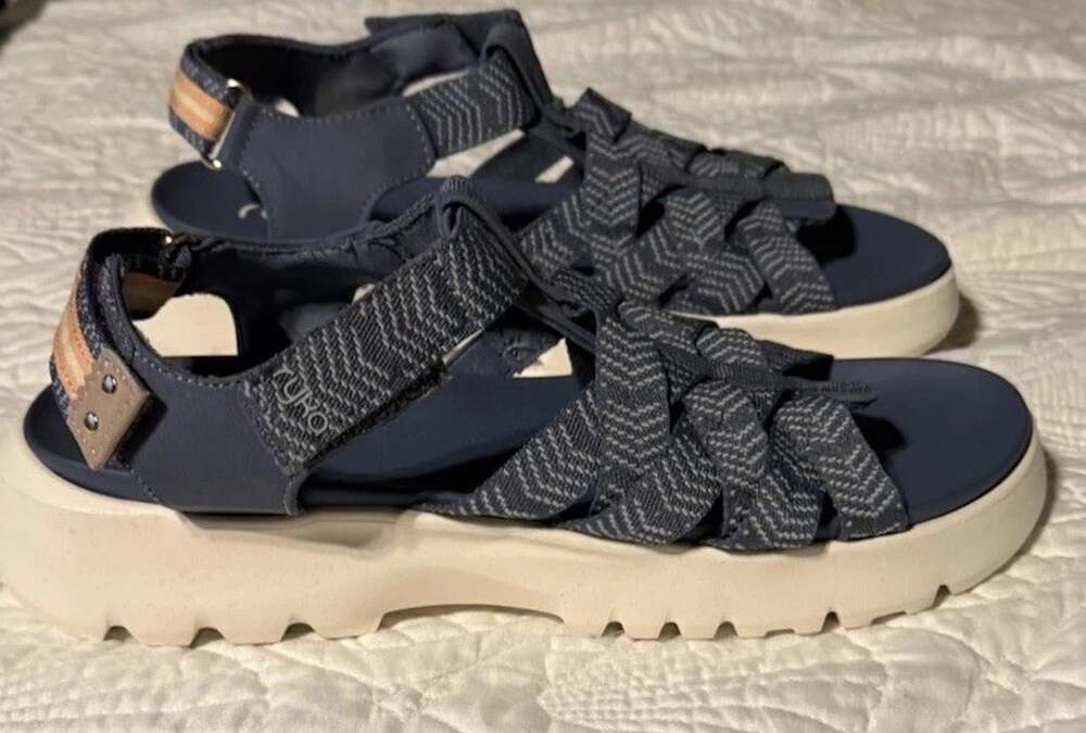 Ryka Women's Size 9 Blissful Fisherman Sandal Blue New